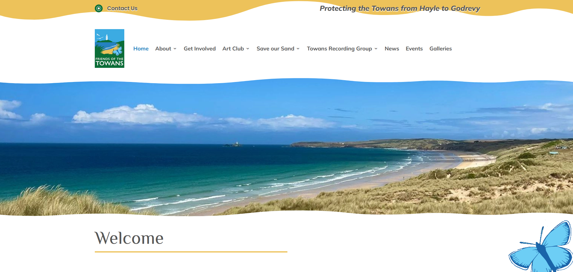 fott Screenshot Friends of the Towans website